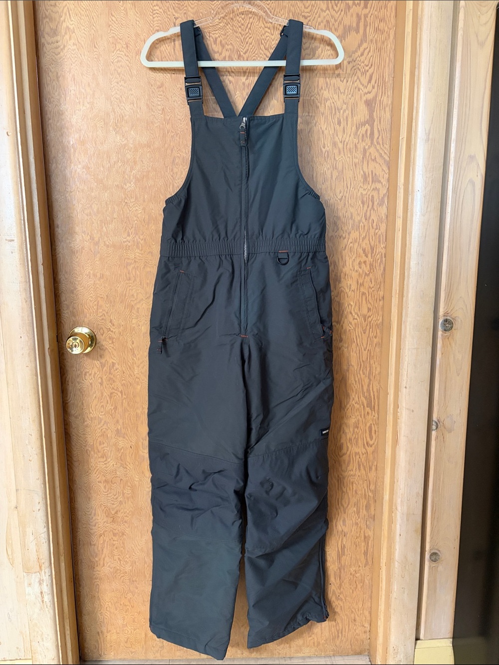 Lands' End Charcoal Gray Kids’ Insulated Snow Bib Overalls